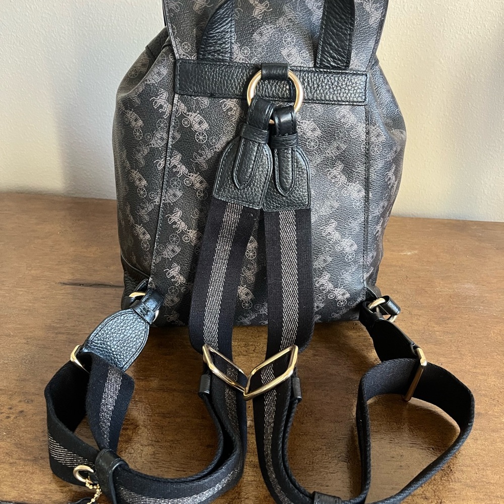 Coach Black Backpack - image 6